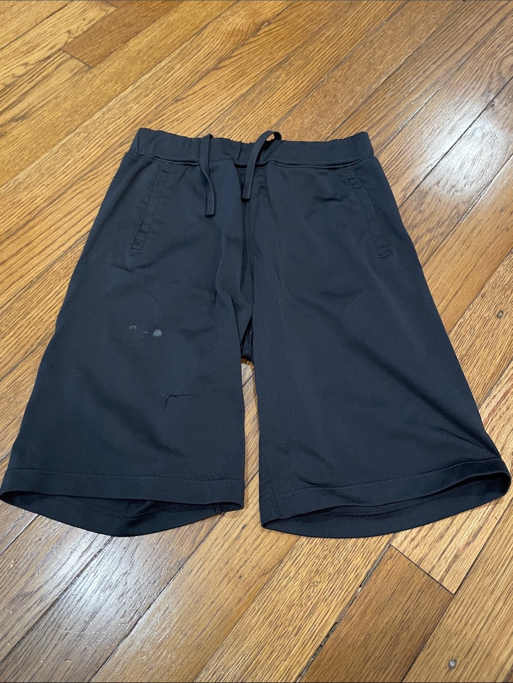 Uniqlo Black Kids Drawstring Athletic Shorts